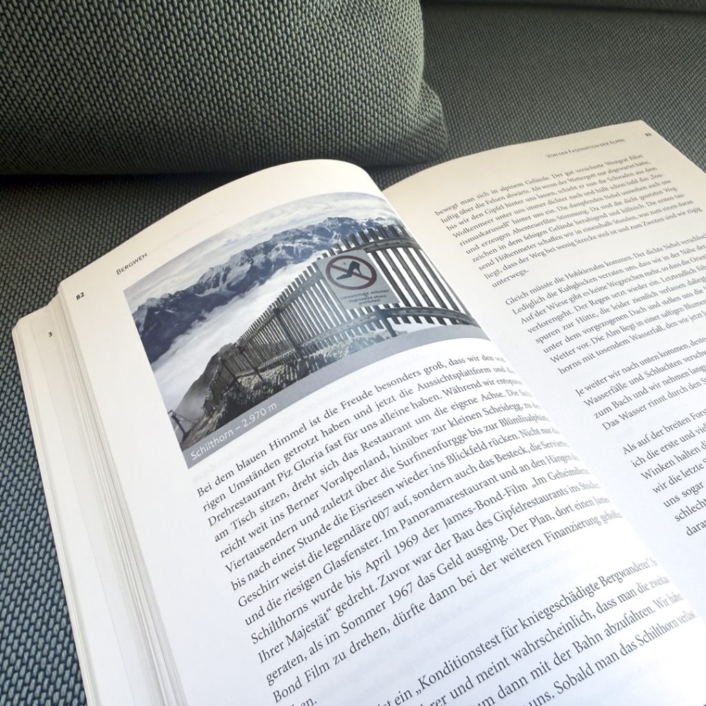 Lesebeispiel und Textformatierung auf den Innenseiten