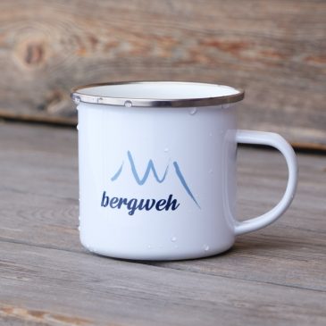 Deine Bergweh-Emailletasse, gestalte dein ganz persönliches Unikat